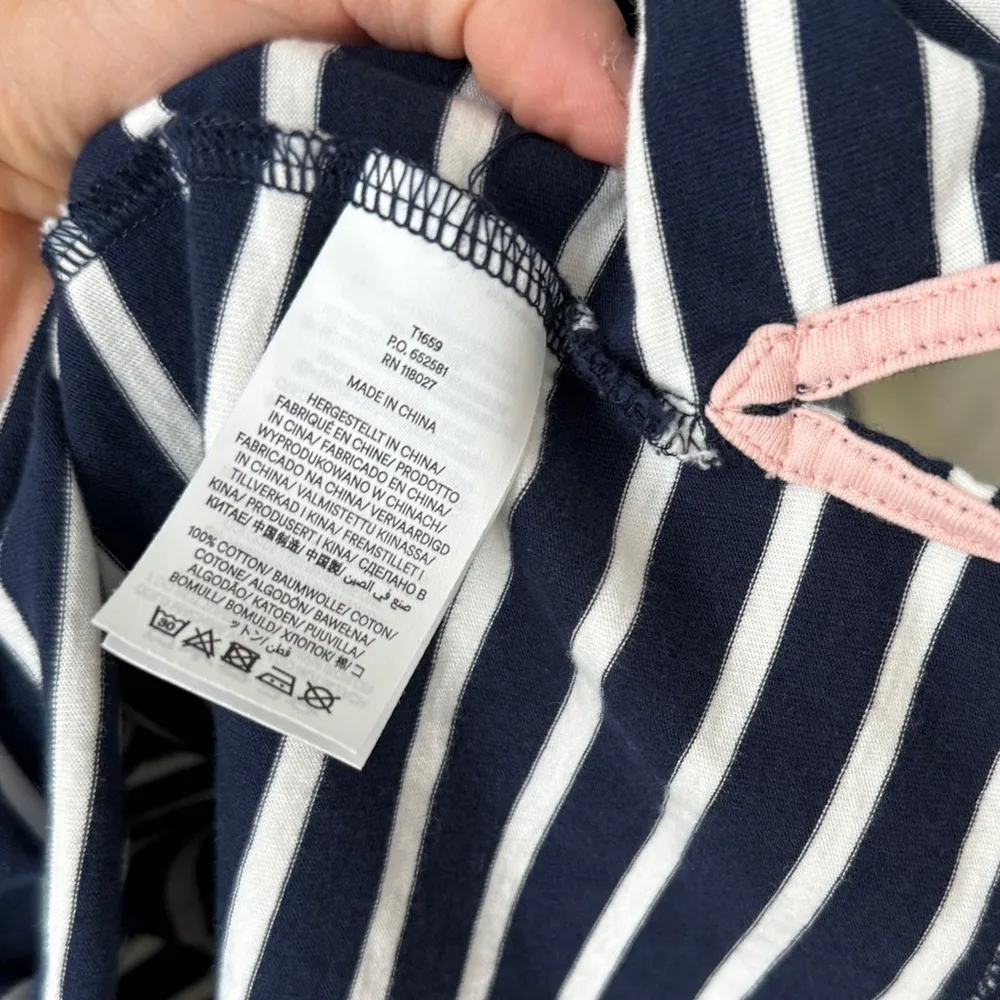 Boden Ella Long sleeve tee top sweater boatneck striped Bretonfrench navy cotton Blue - Image 10