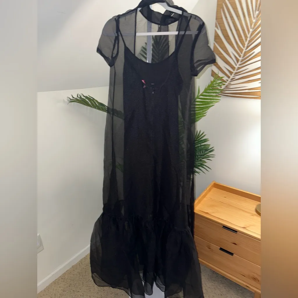 STAUD Calluna Organza mesh Dress XS‎ like new! - Image 7