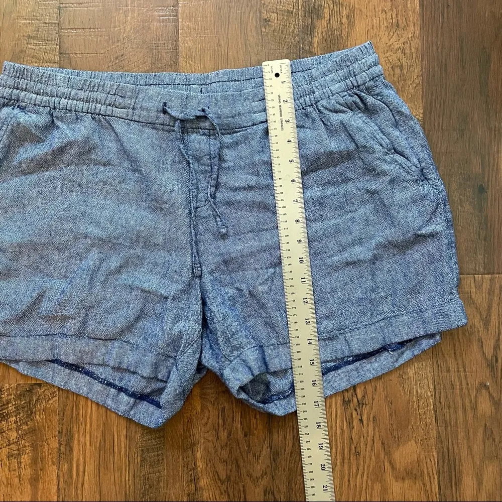 OLD NAVY denim linen blend drawstring shorts size XL - Image 4