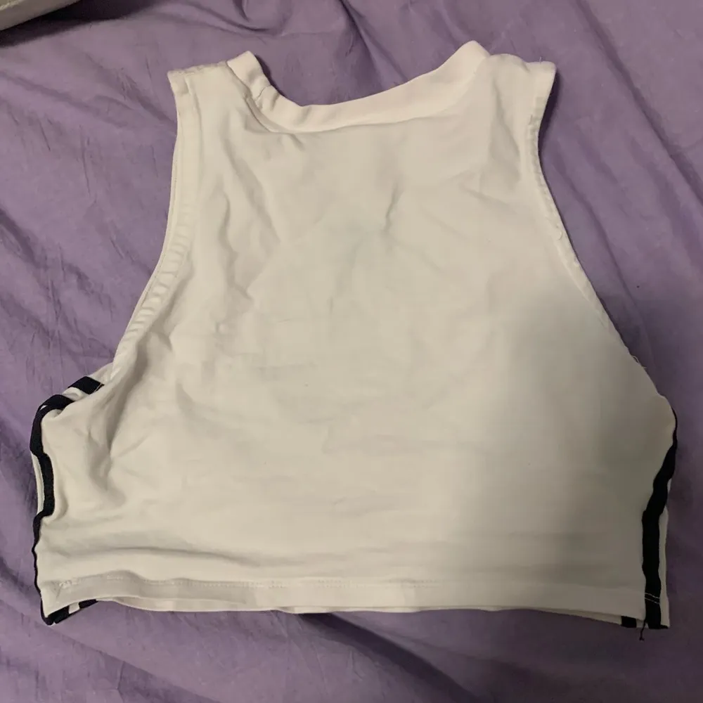 Adidas white crop tank - Image 2