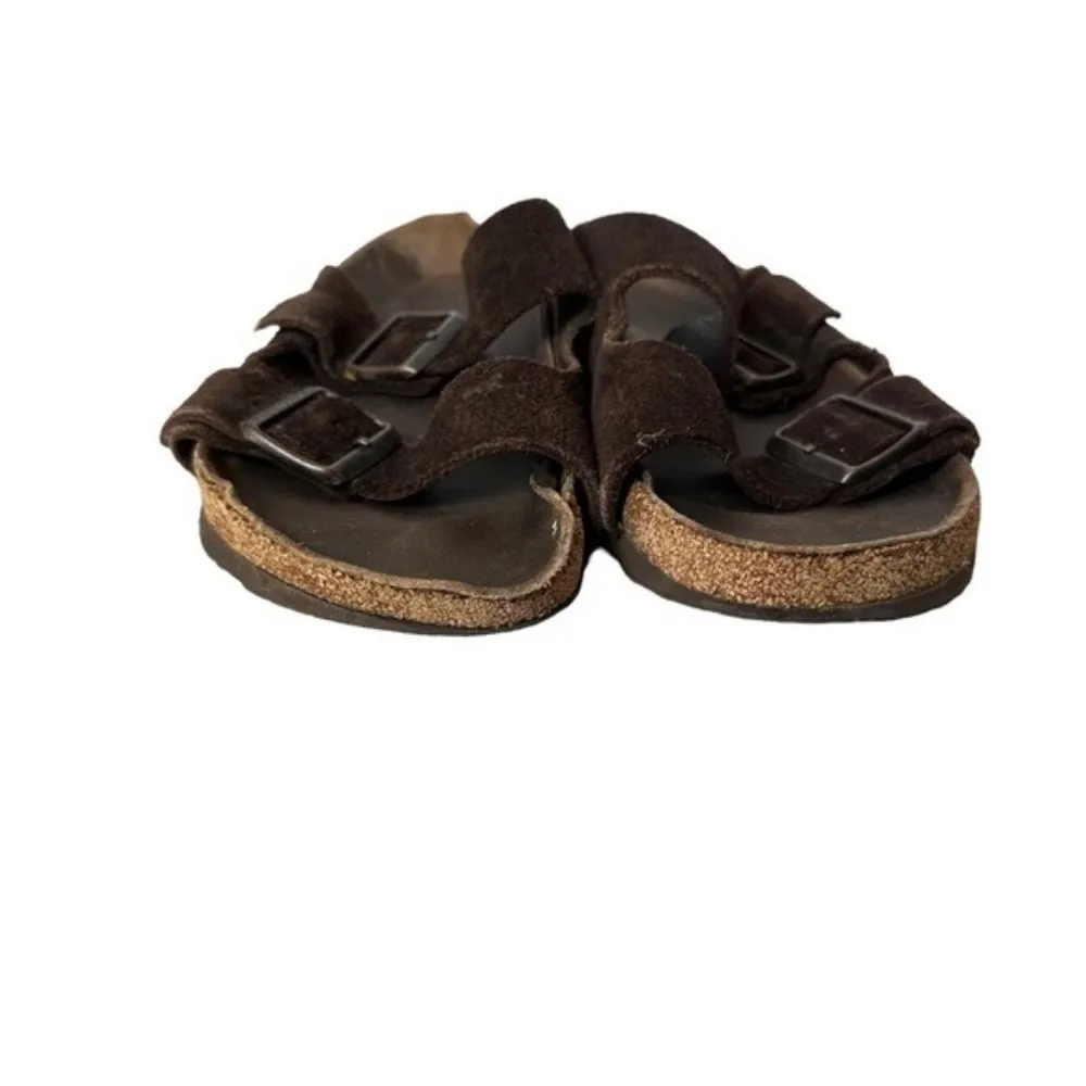 Brown Arizona Leather Sandal Flip Flop size 40 9/ 9.5 - Image 2
