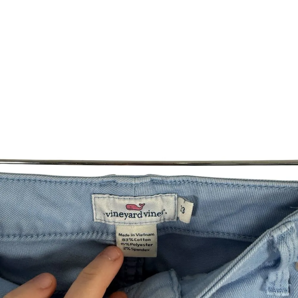 Vineyard Vines High Rise Skinny Jeans Blue Preppy Pants Nautical Womens Plus 33 - Image 3