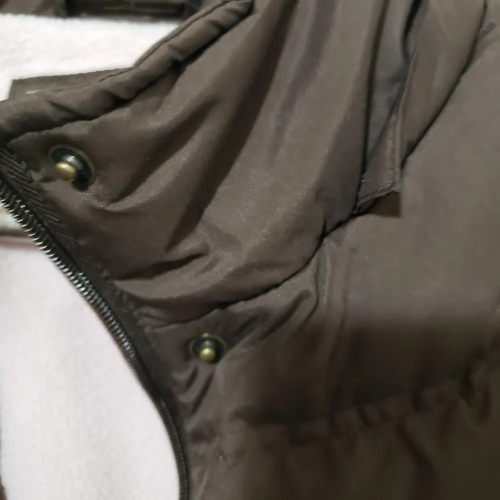 Maralyn & Me M Pink Brown Gorpcore Puffer Ski Jacket - Image 9