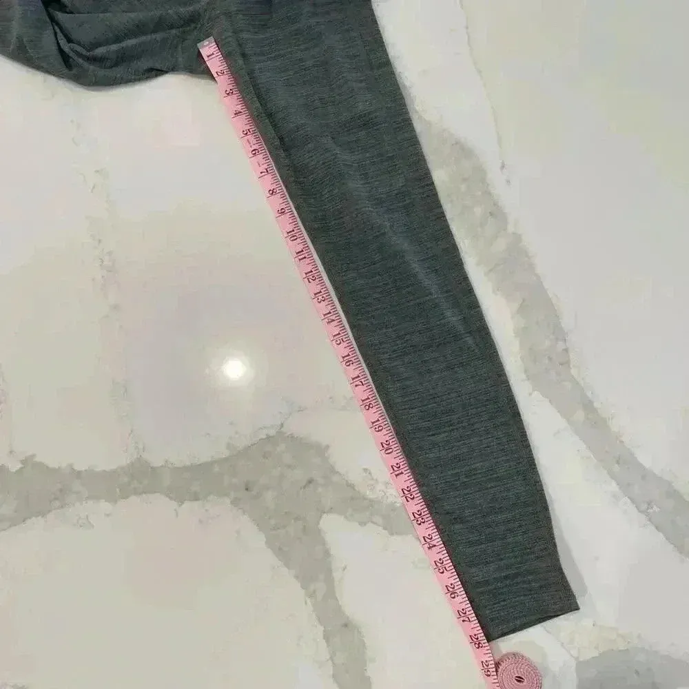 Athleta Chaturanga HighRise Tight SpaceDye Gray Activewear Leggings Womens Small - Image 7