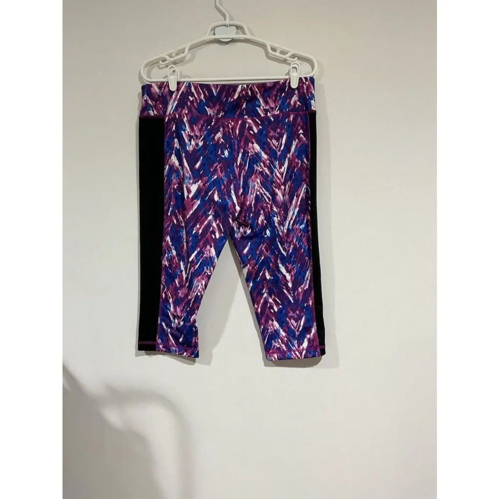 Woman’s Rainbeau Capri Pink/blue/black Xl Purple - Image 2