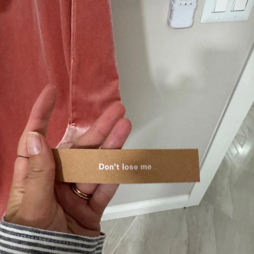 Reformation Adalynn Knit Velvet Two Piece Skirt Set Size Large Rose Top - Image 5