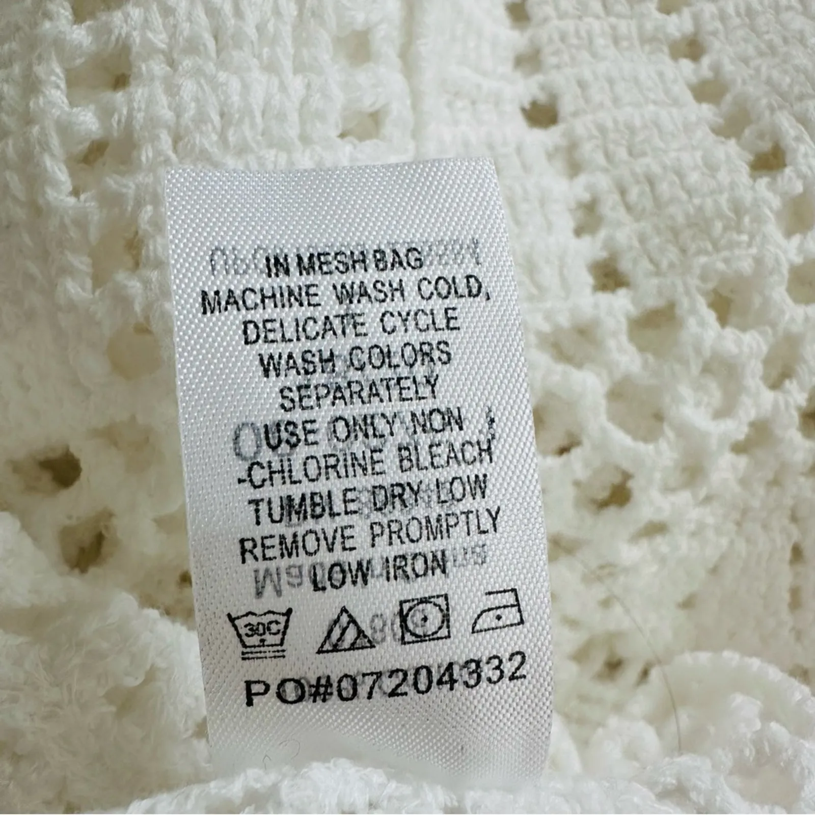 Roamans Top Sweater White French Crochet Short Sleeve Cotton Top Plus 18/20 NEW Size 1X - Image 10