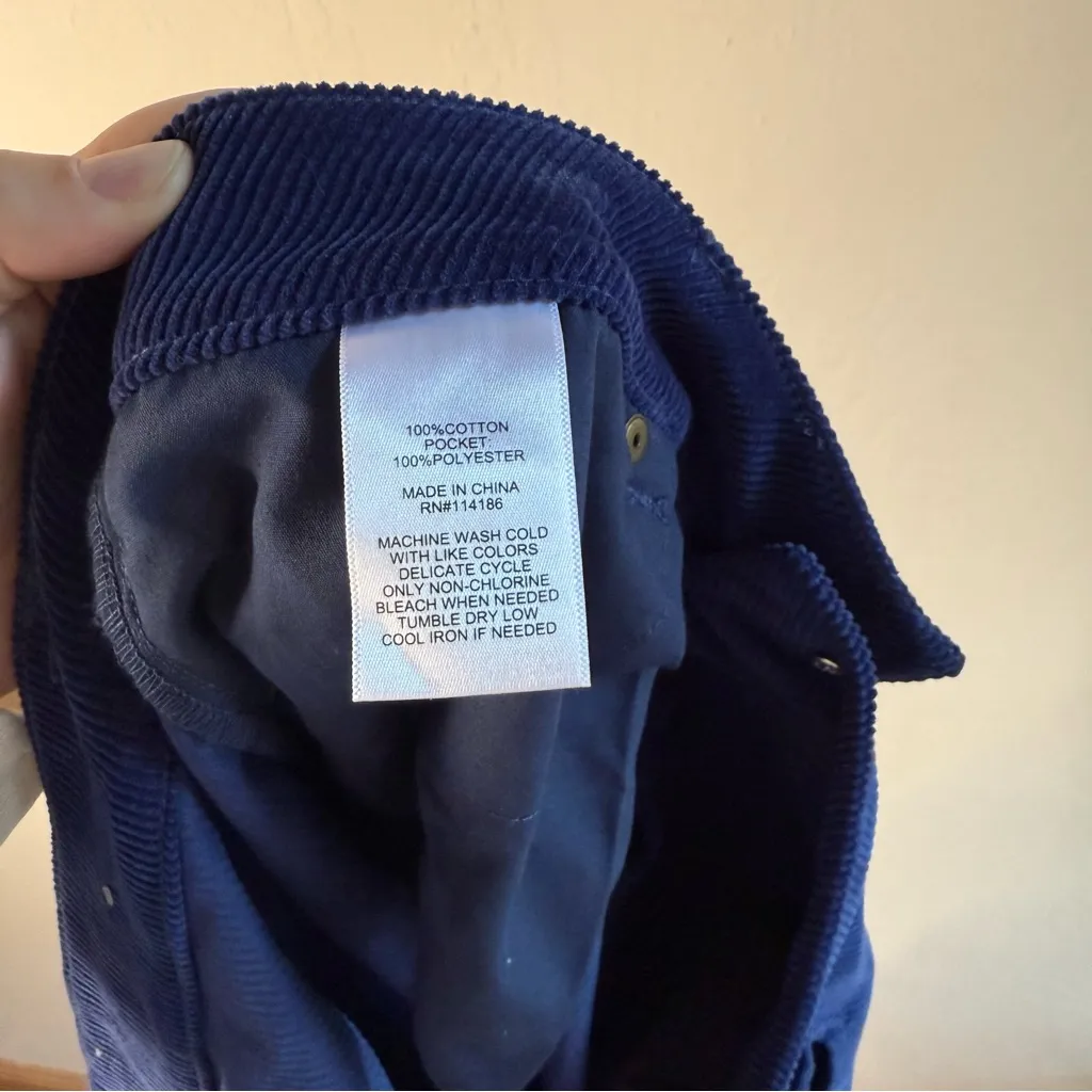 Frye and Co Heritage Navy Jewel Tone Blue Corduroy
Mini A - Image 6