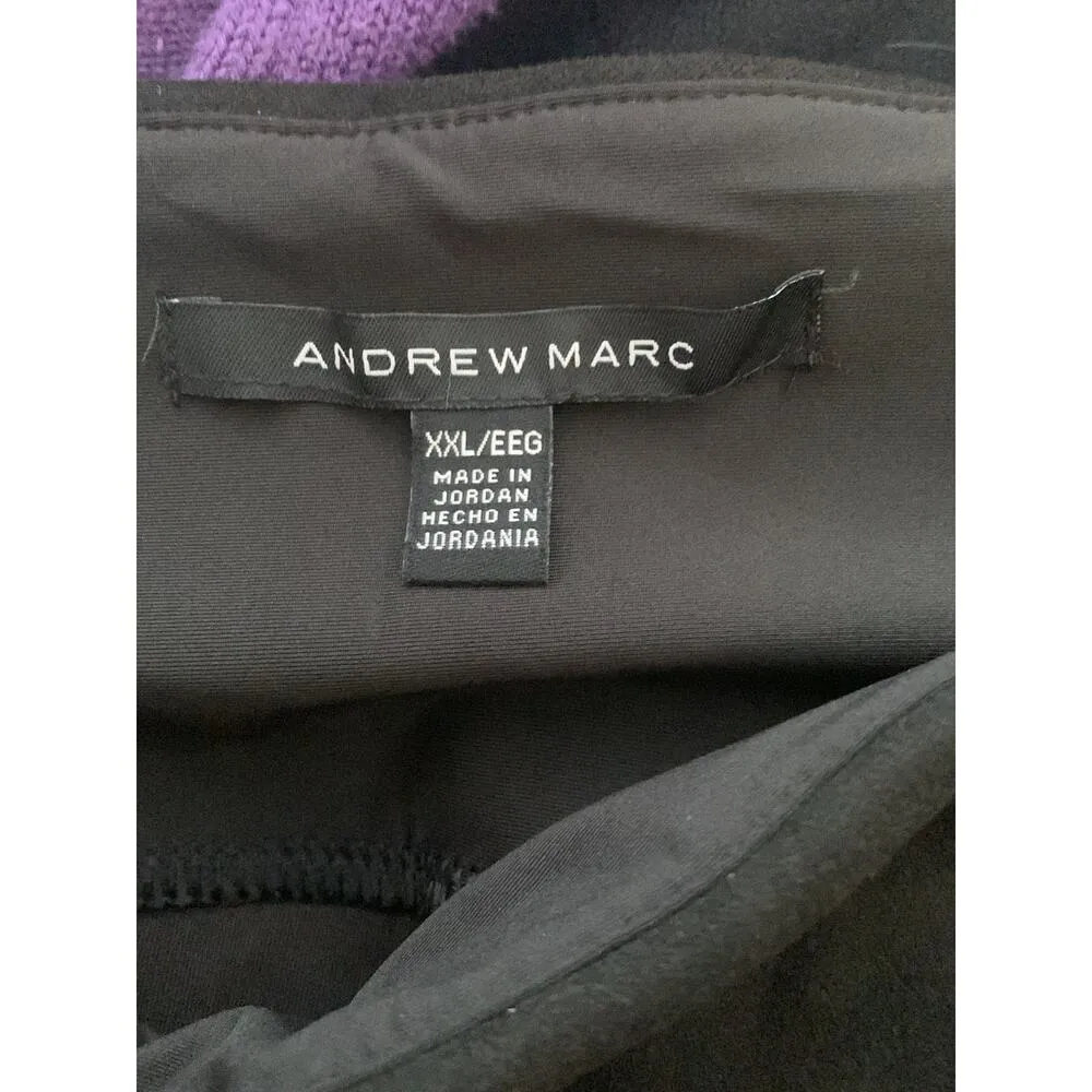 Andrew Marc women's XXL 2x black faux suede leggings new casual ponte - Image 4