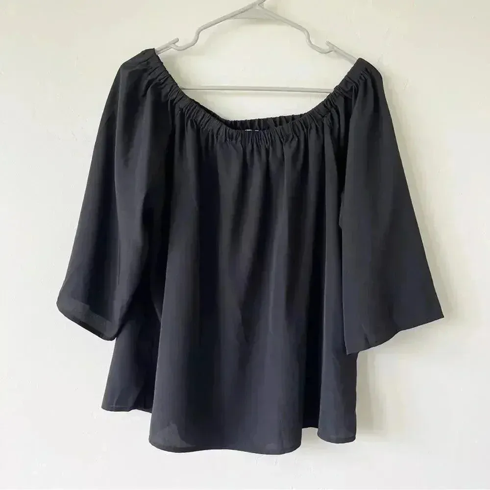 Amanda Uprichard Black Nirvana Blouse L EUC - Image 5