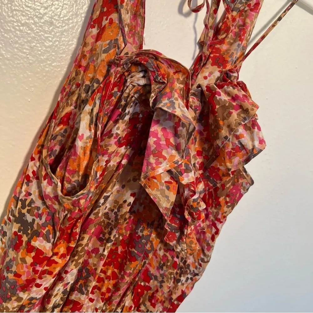 Addison Heart Romper Silk Pink Geometric - Image 4