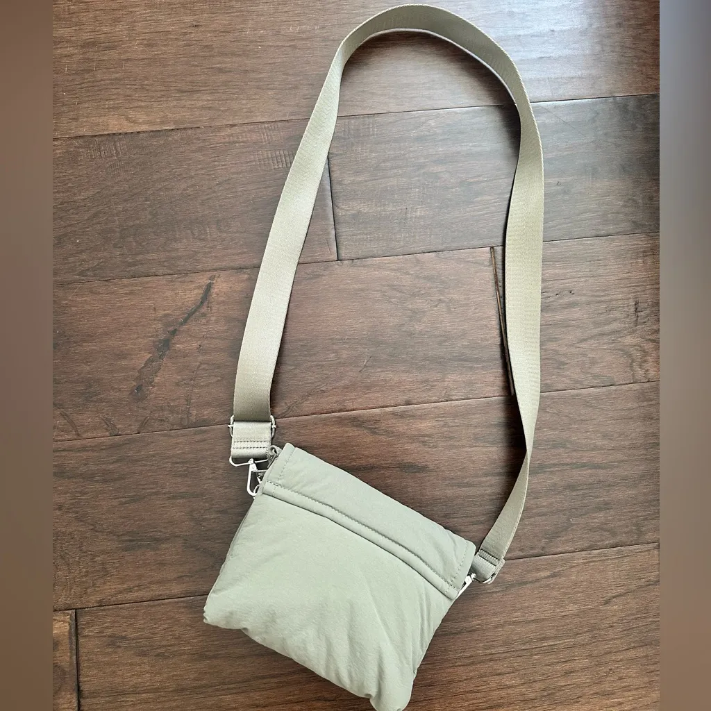 Olive Green Crossbody Bag with 2 interchangeable adjustable straps - Image 3