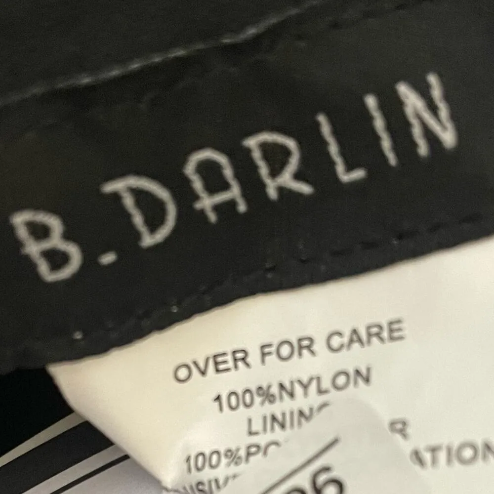 B DARLIN Juniors' Strapless Embellished-Waist Tulle Dress Black Sz 7/8 - Image 7