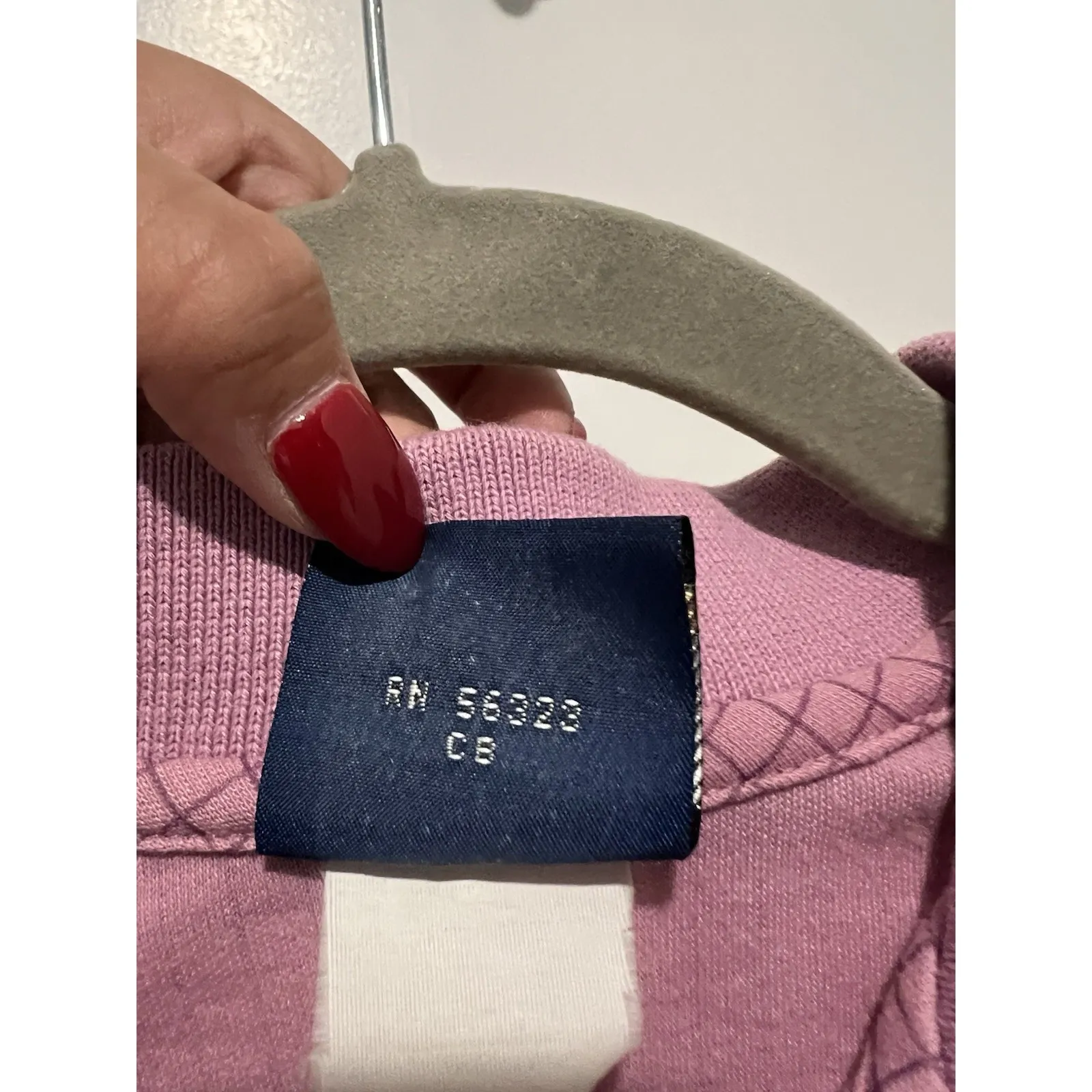 Vintage Nike Women's Polo Size Medium Purple Grid Cuffed‎ Sleeves - Image 5