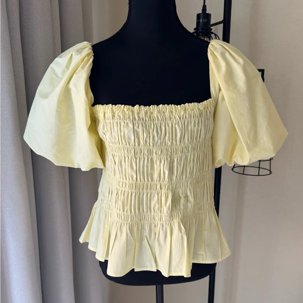 ASTR The Label x Revolve Savina Top In Lemonade Medium Puff Sleeves Casualwear - Image 3