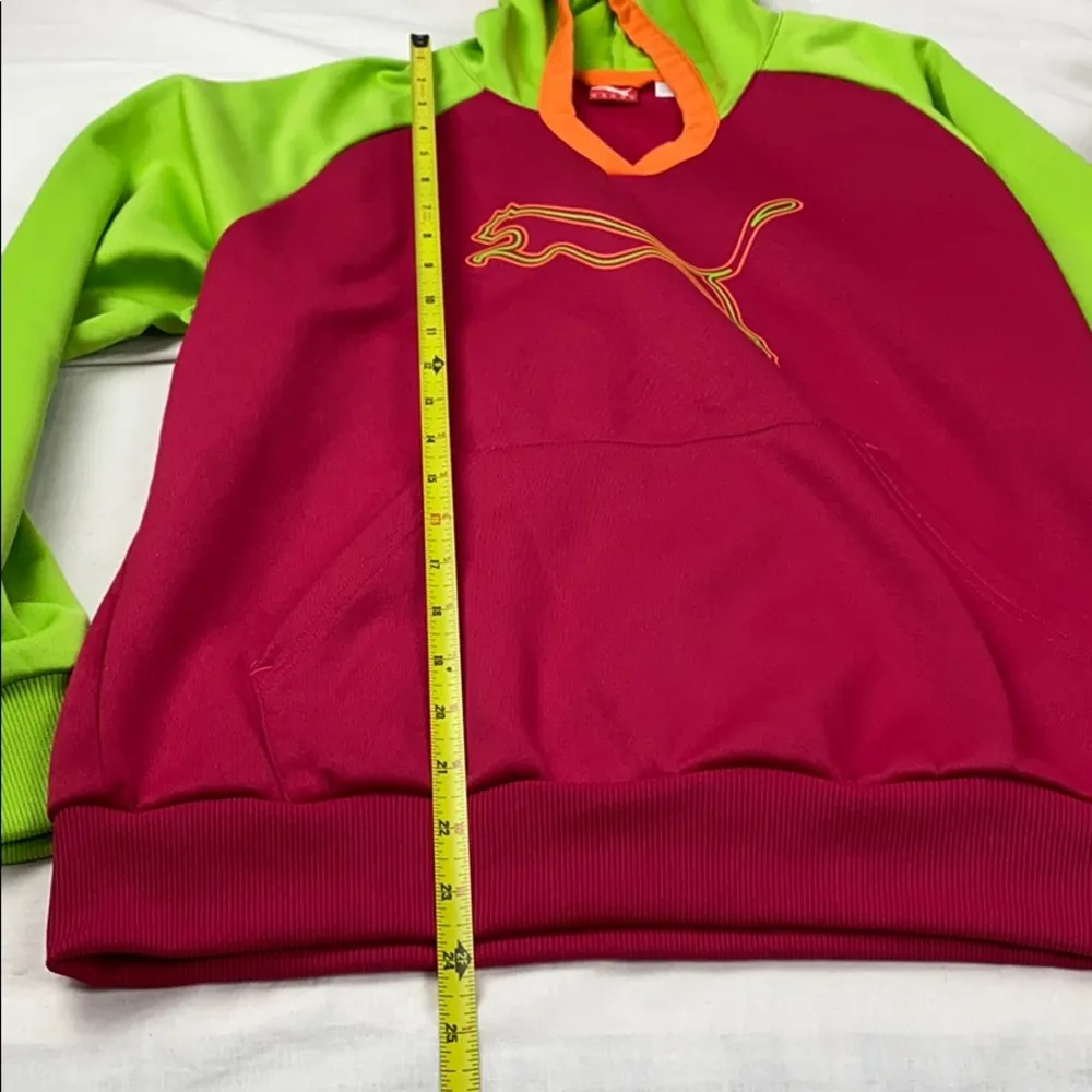 Neon Multi Color Puma Hoodie M - Image 5