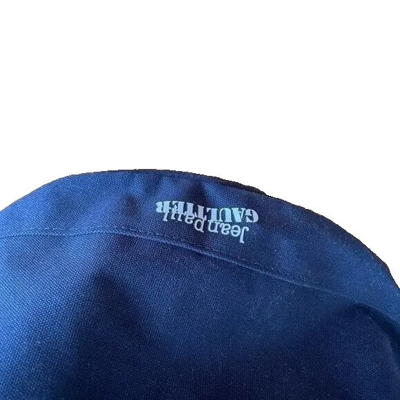 Jean‎ Paul Gaultier Lg Navy Canvas Duffle Backback Nautical Rope Drawstring - Image 4