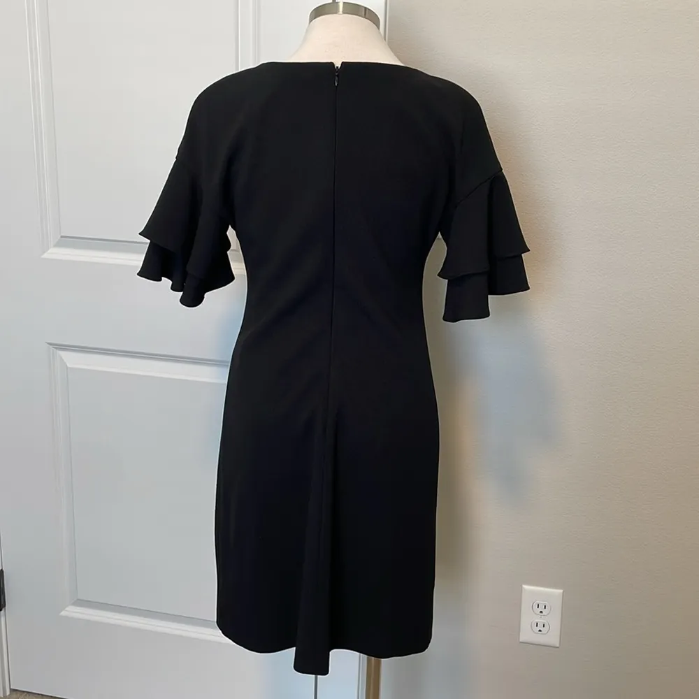 White House Black Market black dress Sz 2 - Image 2
