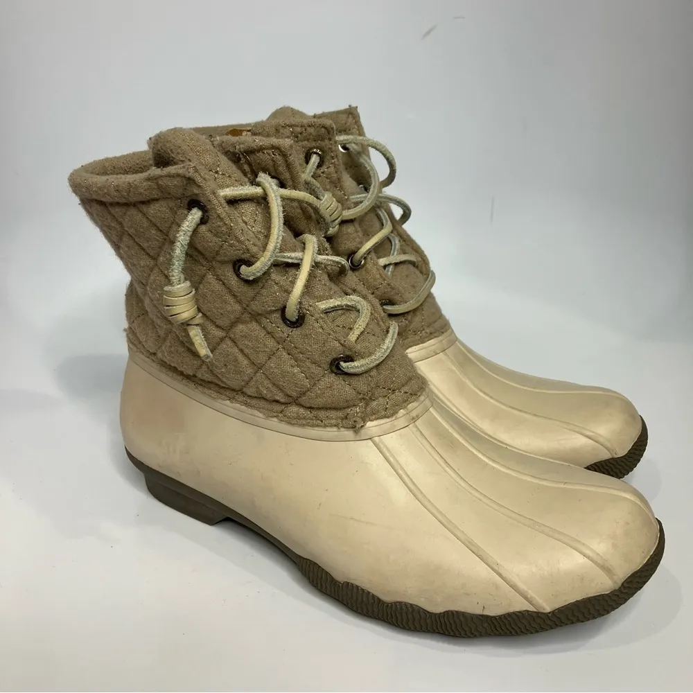 Sperry Syren gulf wool quilted tan‎ size 8 - Image 2