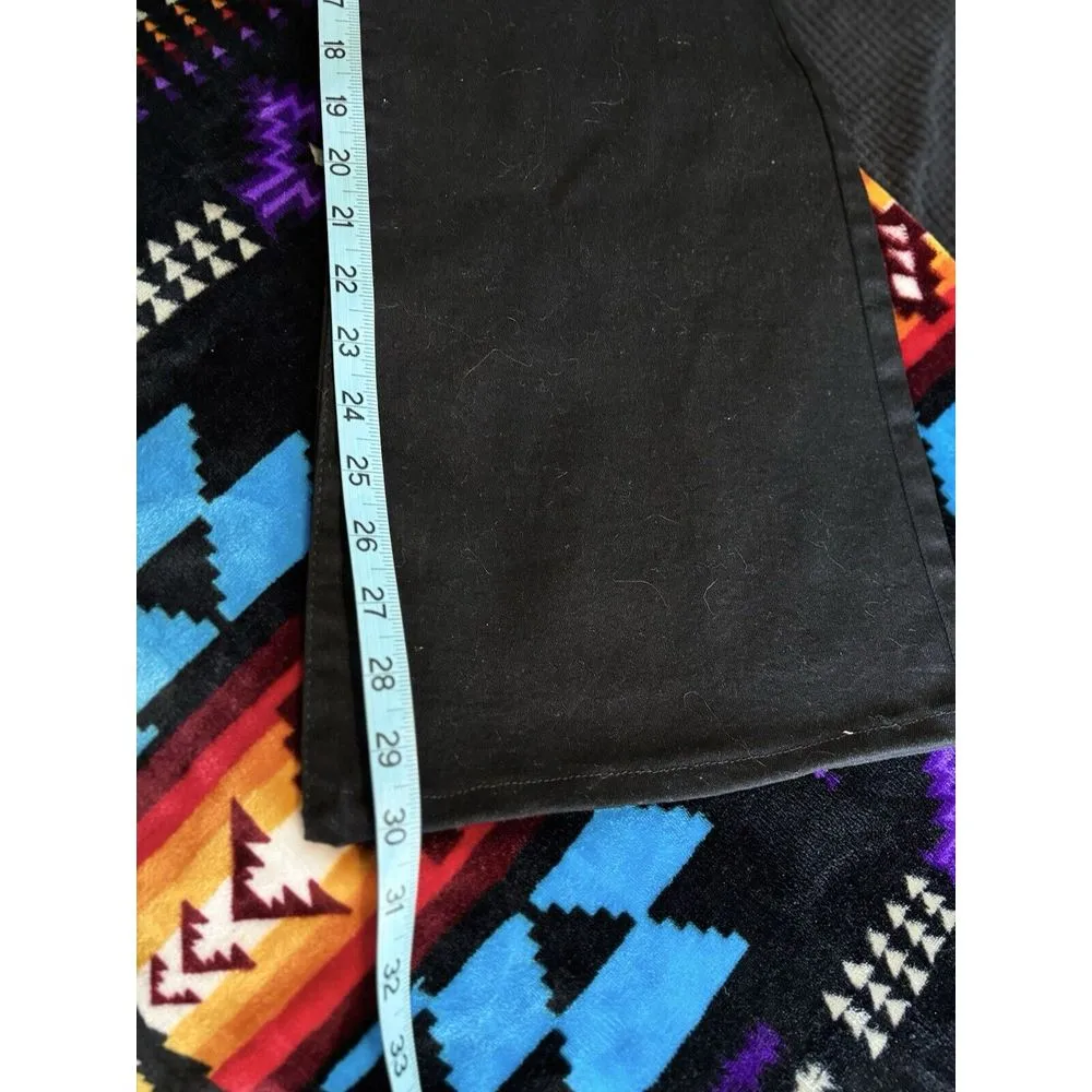 Ymi ‎ Black Flare Denim Jeans Size 9/29 Mid Rise Zip/Button Pockets - Image 7