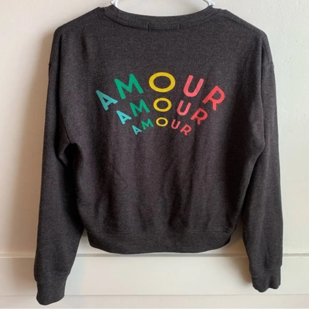 Spiritual Gangster Vintage Black Amour Savasana Crewneck Sweater - Image 9