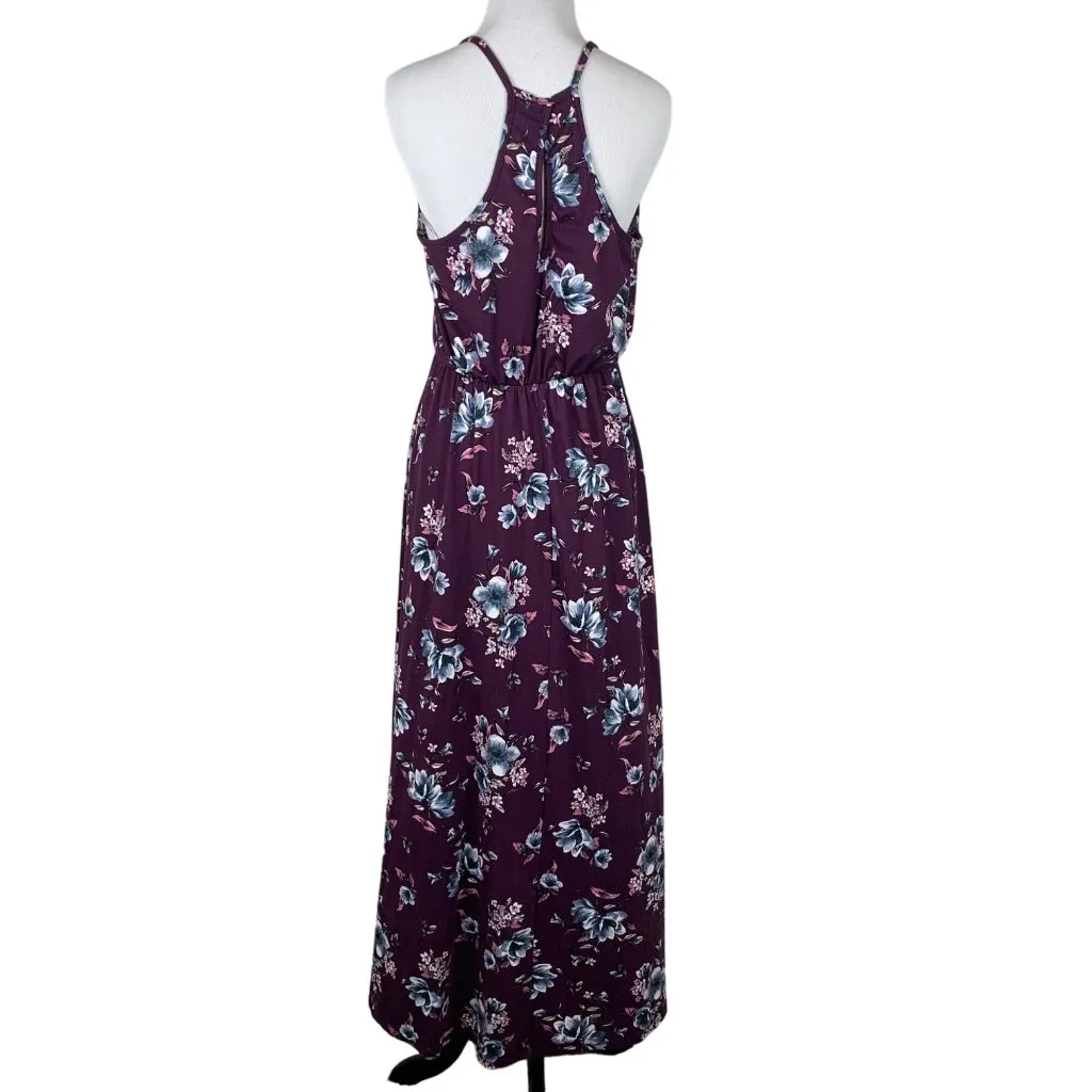 French Grey Floral Print Halter - Image 2