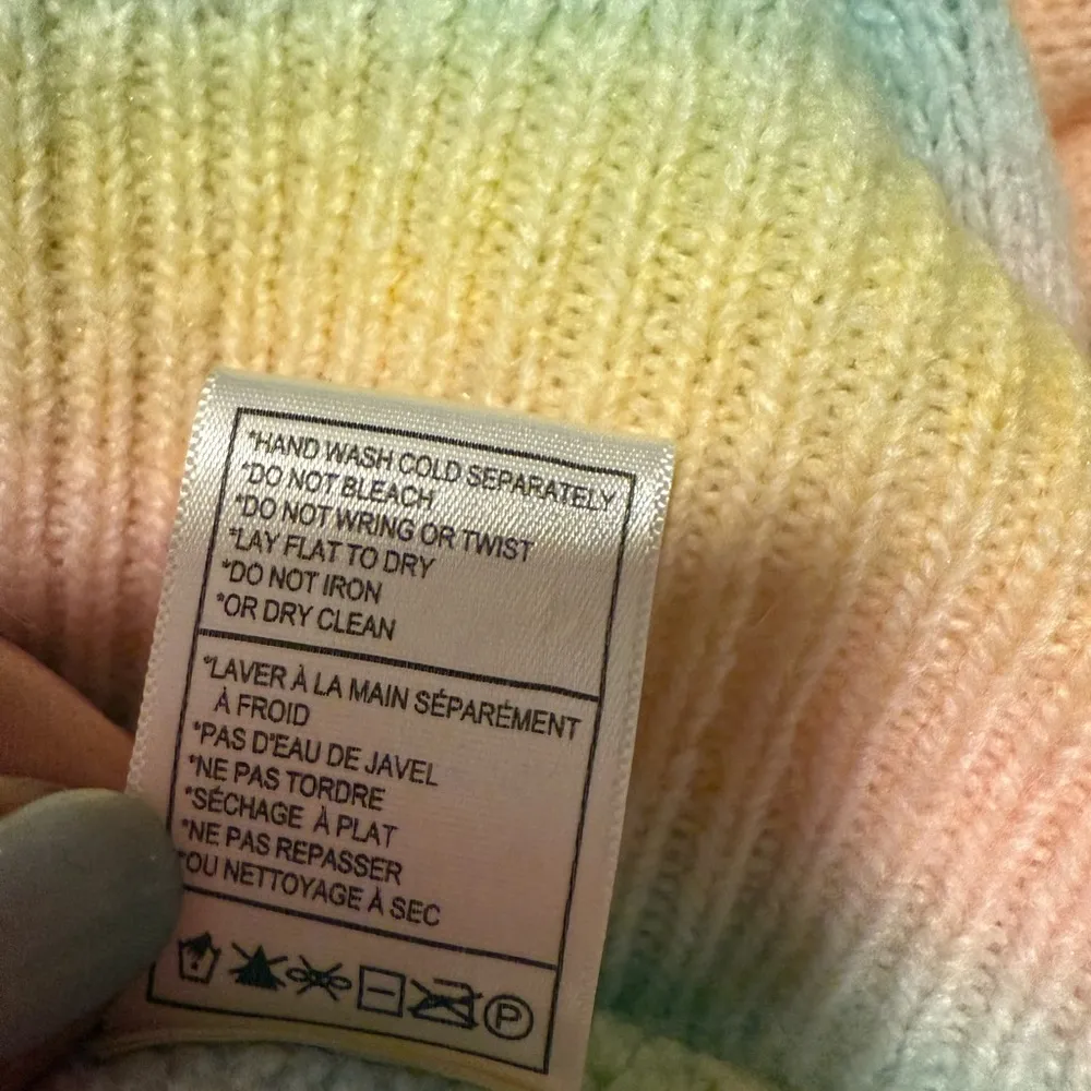 BB Dakota by Steve Madden Pink and Yellow Crew Neck Sweater Size XS - Image 6