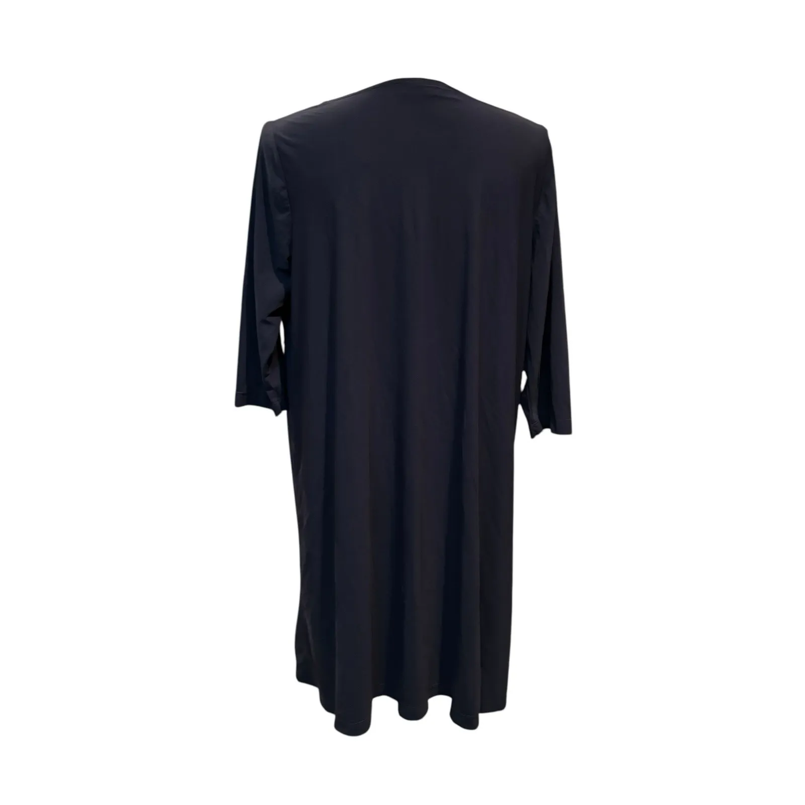 Bryn‎ Walker Medium USA Gray Nylon Blend 3/4 Sleeve Shift Dress/Tunic Lagenlook - Image 3