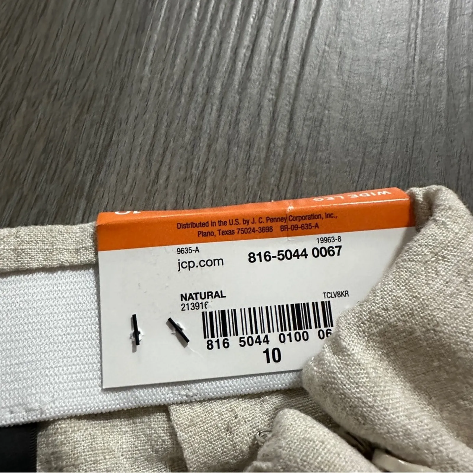 Worthington Natural Beige High‎ Rise Wide Leg Dress Pants Size 10 NEW - Image 6