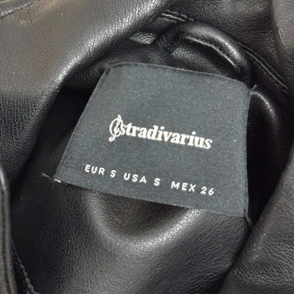 Stradivarius Leather Moto biker jacket - Image 5