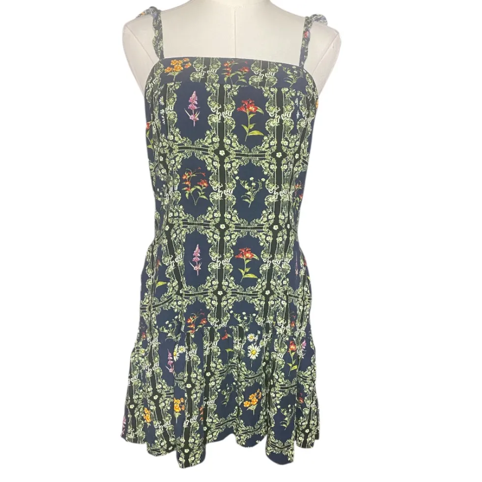 Agua Bendita x Target Dainty Floral Tile Print Ruffle Mini Dress M - Image 7