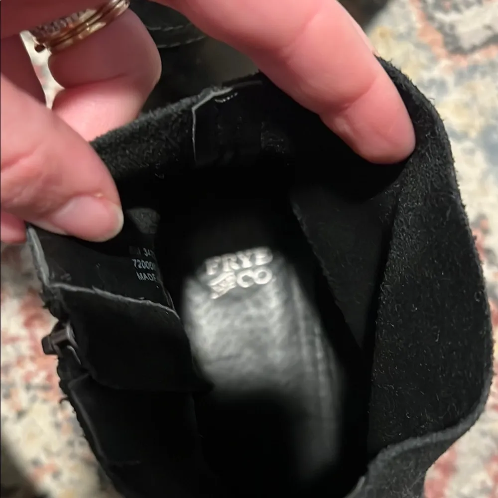 Frye Black Leather Ankle Boots - Image 11