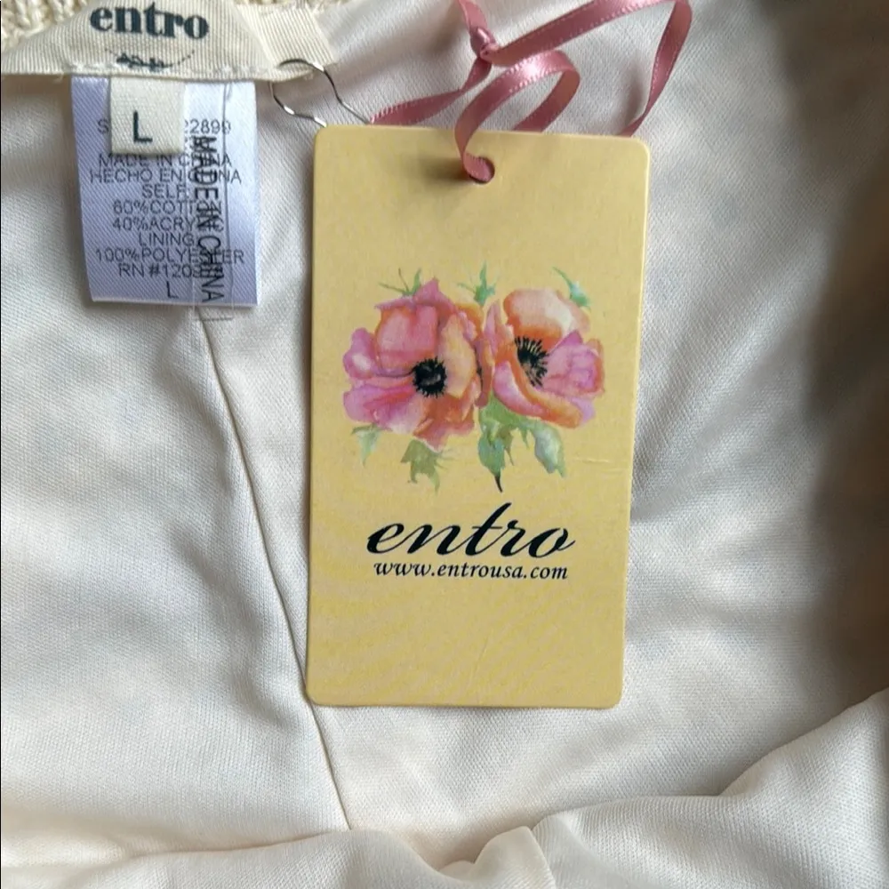 Entro Cream and Green Casual Shorts - Image 5