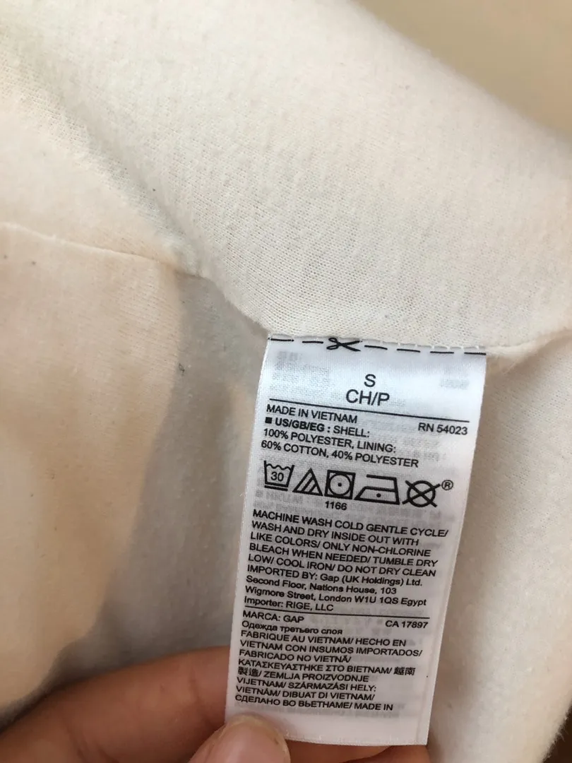 Gap cropped zip up jacket - Image 5