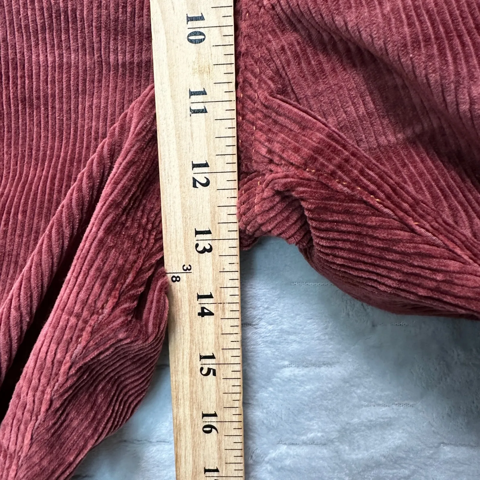 Imogene and Willie Women Corduroy Pants Amelia 27 Straight Leg Russet Quiet Luxe Red - Image 7