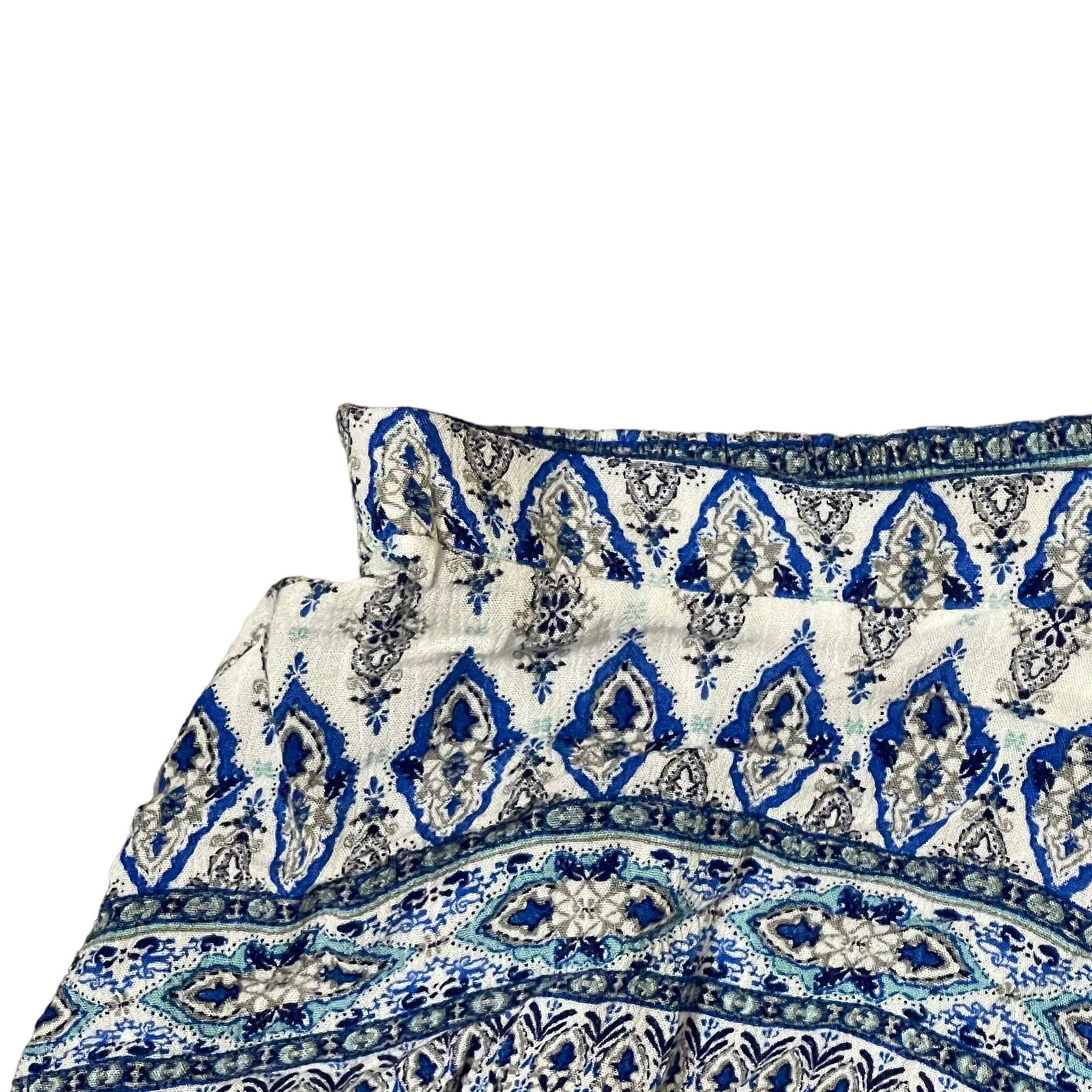 Altard State Boho Paisley Shortie Short Pom Pom Trim Elastic‎ Waist Women Medium - Image 5