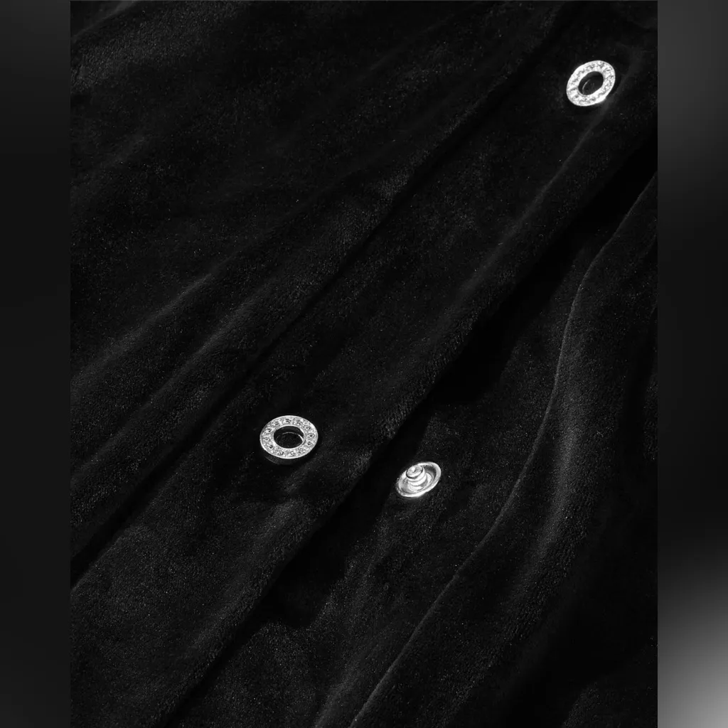 NWOT Victoria Secret Black Wide-Leg Pants with Button Detail - Image 7