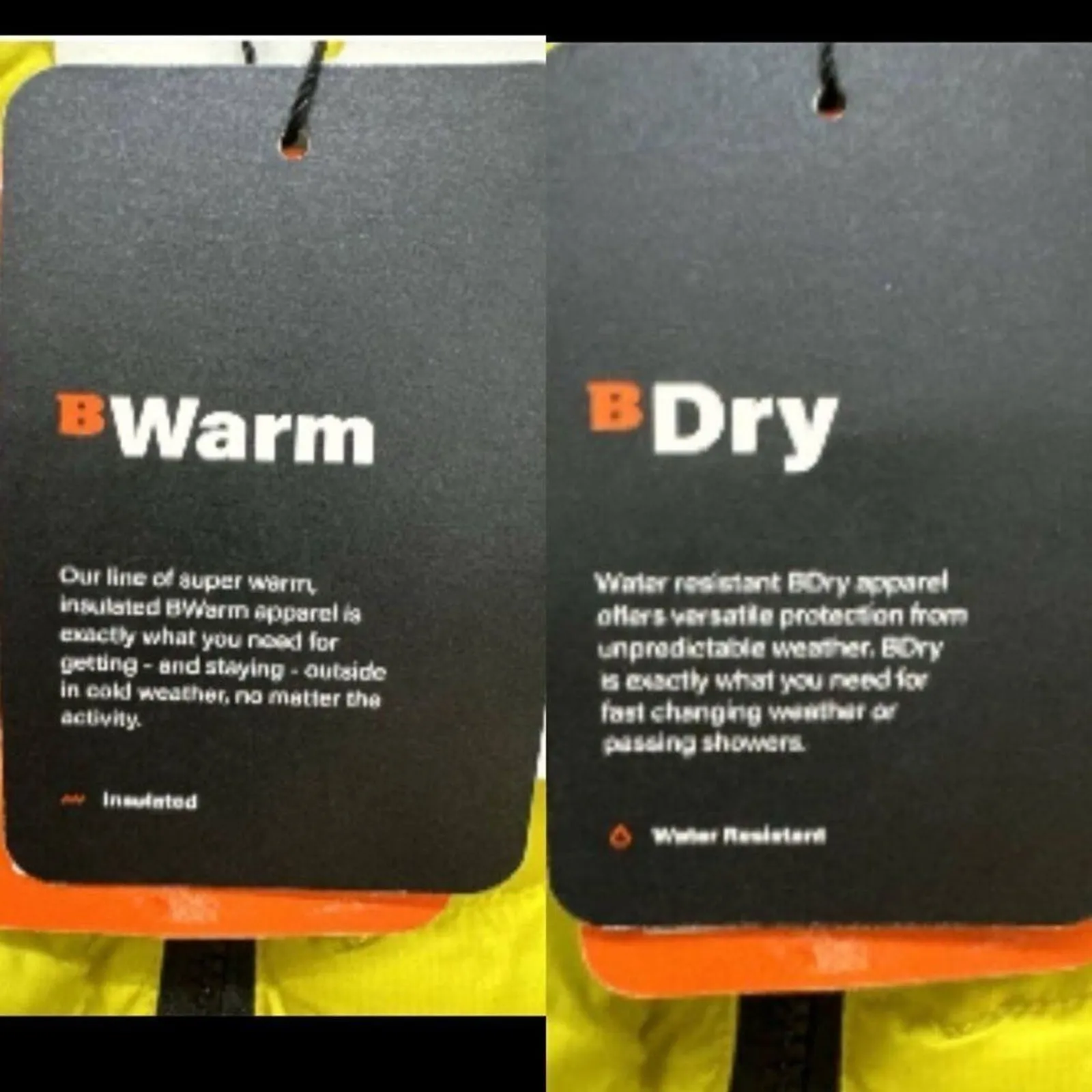 BASS Discovery Puffer Jacket, 2 Sided Zipper / Lined Pockets Size XL New w/ Tag Yellow - Image 10