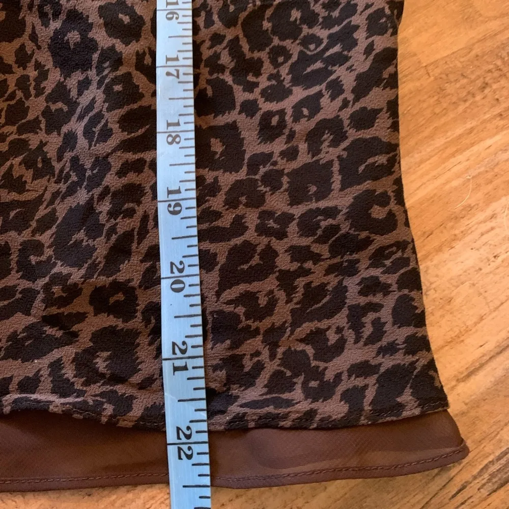 michael michael kors womens animal print silk halter top, size 12 Petite 12P - Image 6