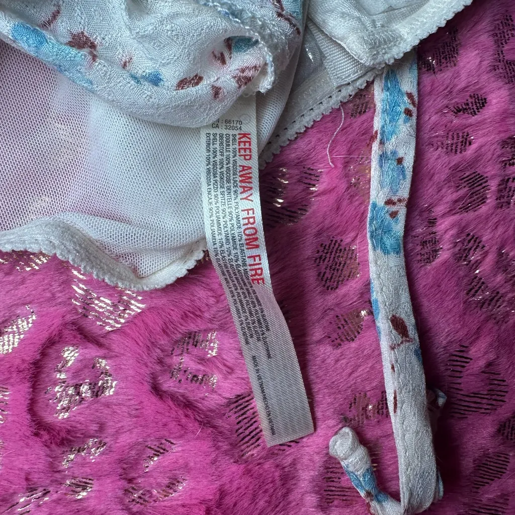 NEW Free People Floral White Ruffle Sleeve Lace Detailed Tank Top Bodysuit Sz S - Image 13