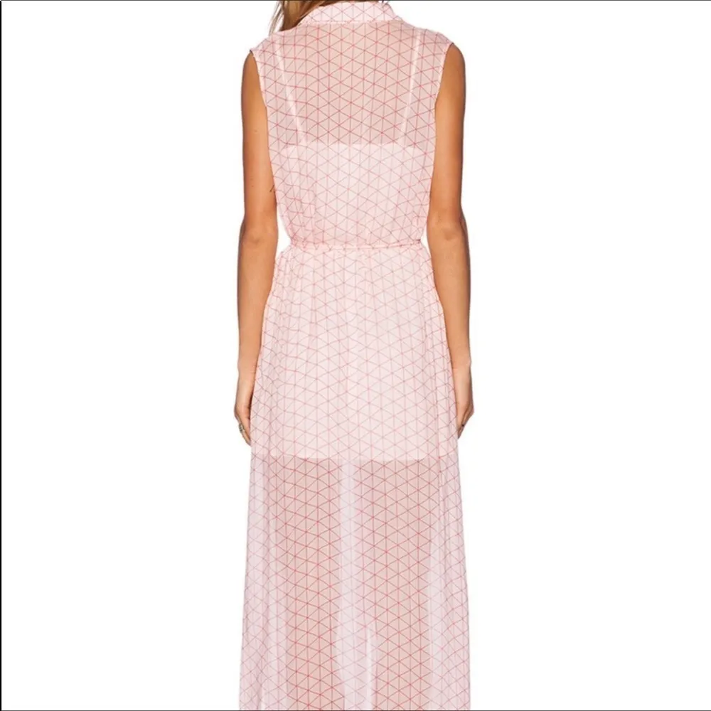 BB Dakota Samira Maxi Shirtdress Dress Powder M - Image 2