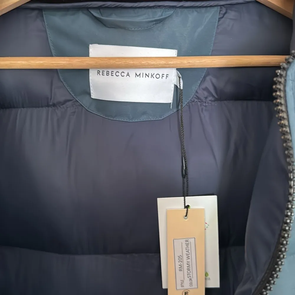 Rebecca Minkoff Hooded Blue Puffer Jacket - Image 2