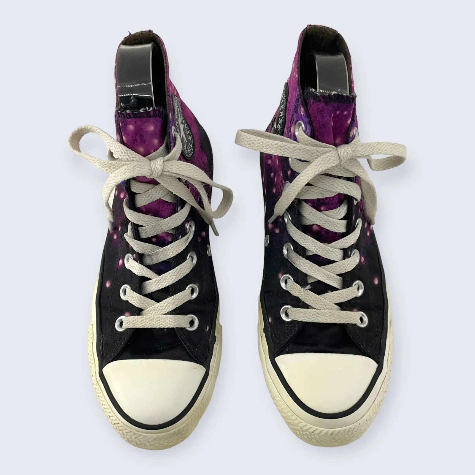 Converse All Star Chuck Taylor Purple Unicorn Galaxy Hi Top Lace Up Sneaker 7 - Image 3