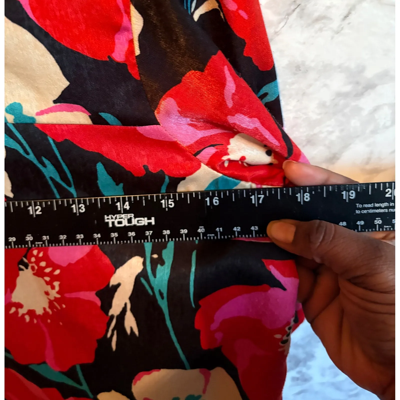 Zara Trafaluc Poppy Floral  Print Mock Neck Short Sleeve Mini Dress Size S - Image 7