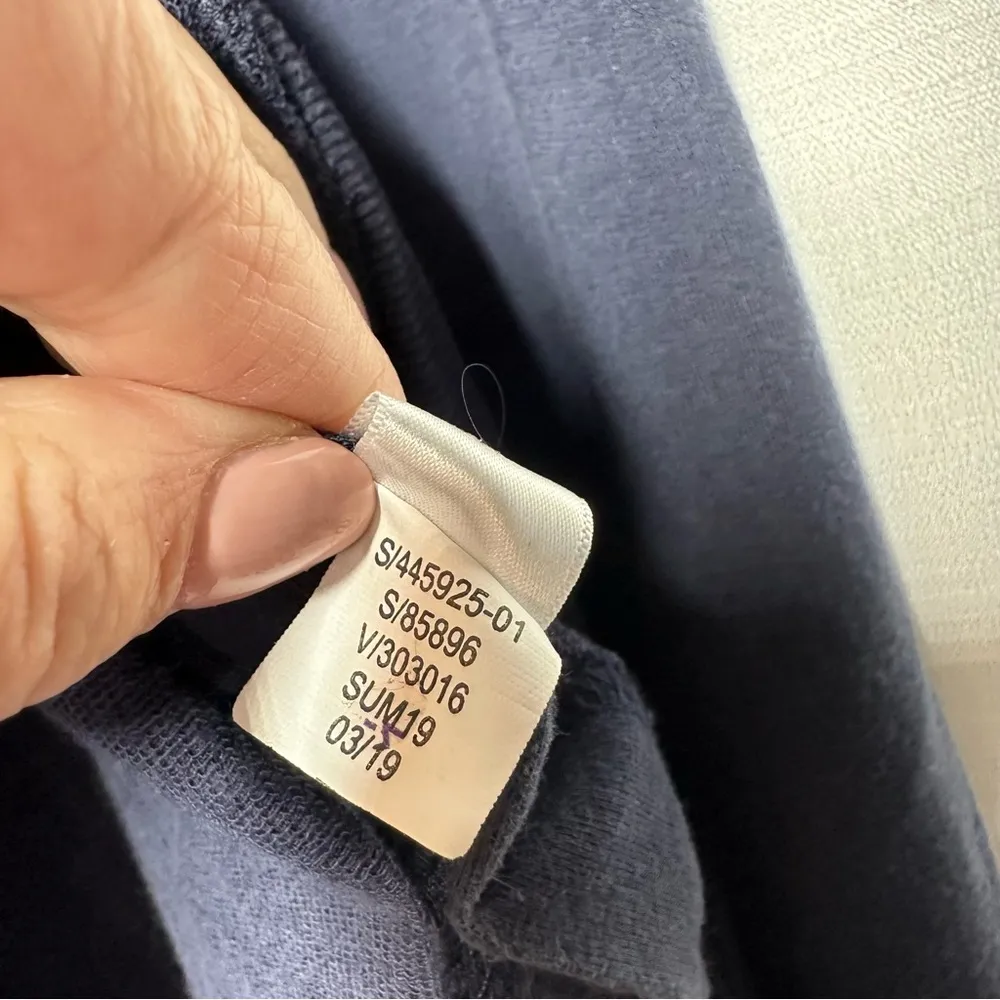 Athleta Sayulita Hoodie Sweatshirt Navy Small Casual Soft Thumbholes Outdoor - Image 8