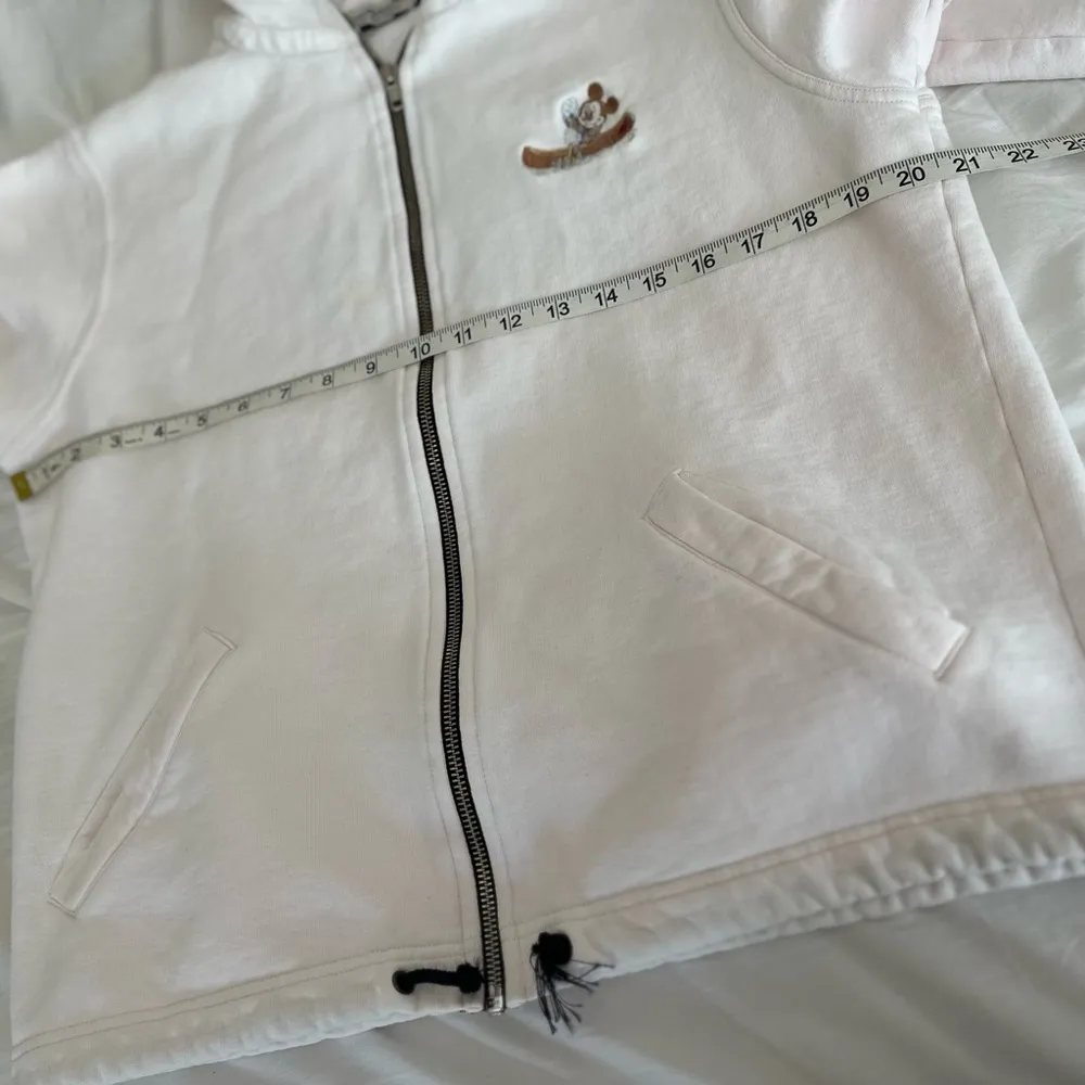 VTG Donaldson Disney Women Sz:S Embroidered Canada Mickey Mouse Full Zip Hoodie. Pink - Image 4