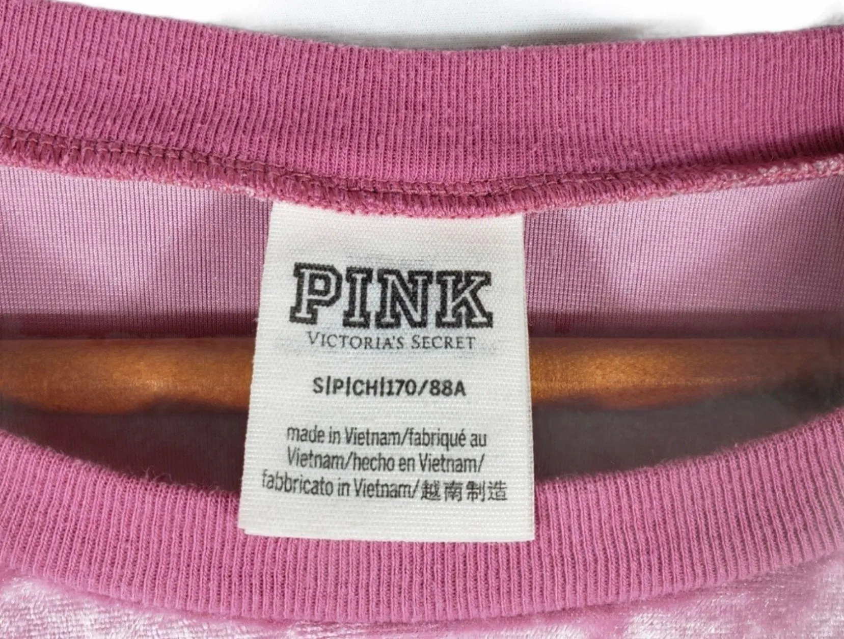 Velvet Pink Short Sleeve Top. - Image 4