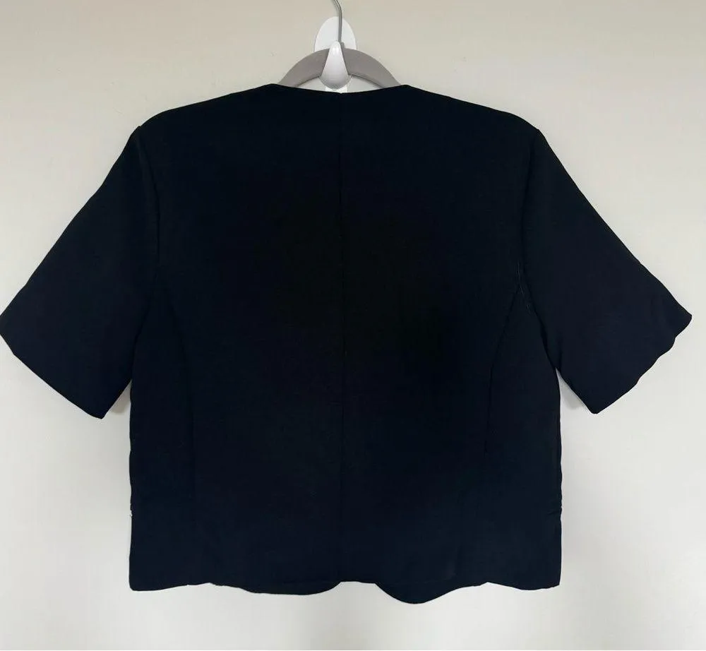Womens Blazer Black Short Sleeve - Image 2