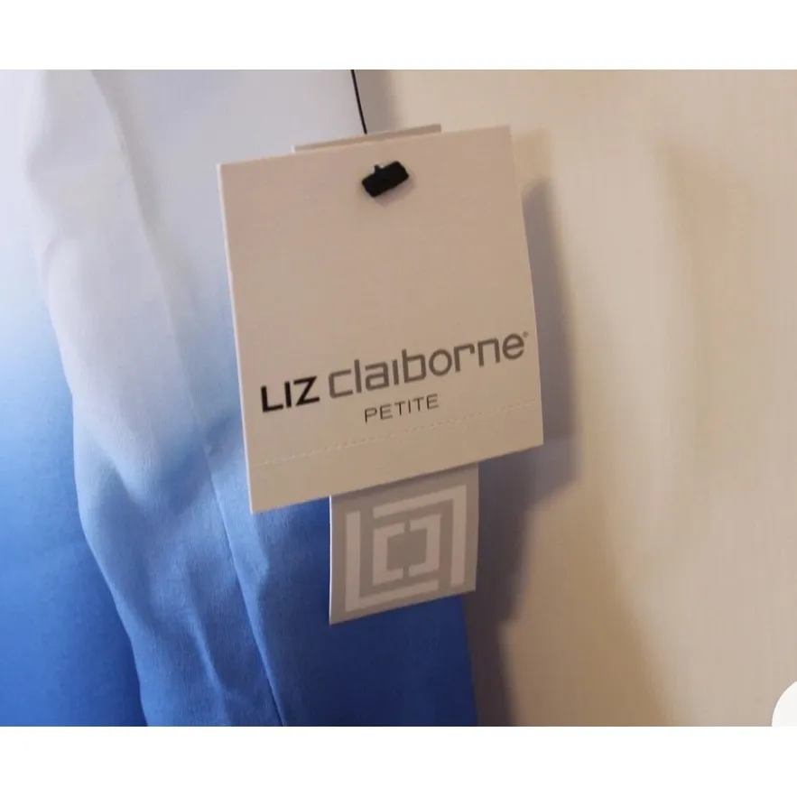 Liz Claiborne‎ Ombre Tank Top Sleeveless V-Neck Casual Blouse PXL - Image 4