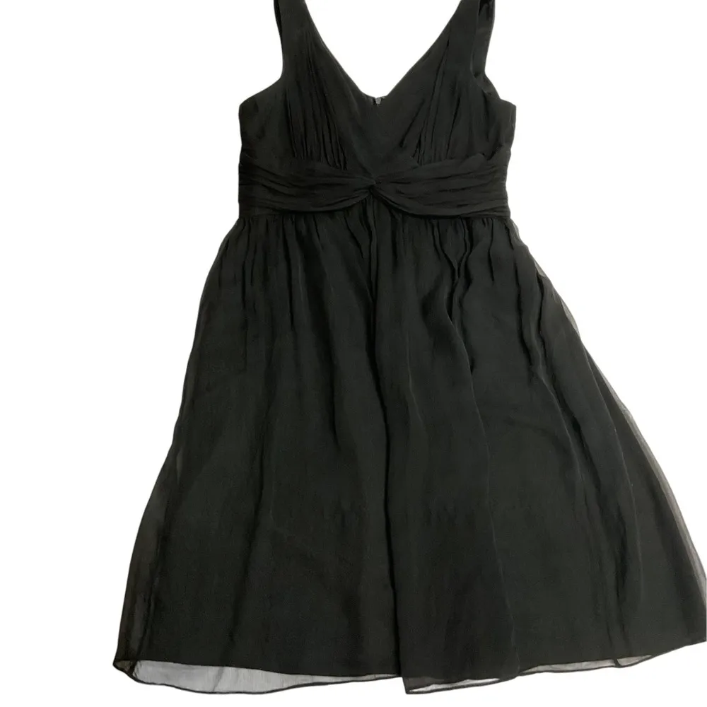 Donna Morgan Women's‎ Jessie Sleeveless Chiffon Cocktail Dress 12 Black Wedding - Image 10